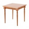 Perfeclan Table en Bois Meubles Artisanat Modèle Bureau Carré pour 1/6 échelle Poupée Cuisine Ornement Accessoires Décor, Bru