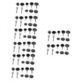 ERINGOGO 8 Ensembles Maison De Poupée Maison De Poupée Miniature Casseroles Et Poêles Maison De Poupée Accessoires De Cuisine