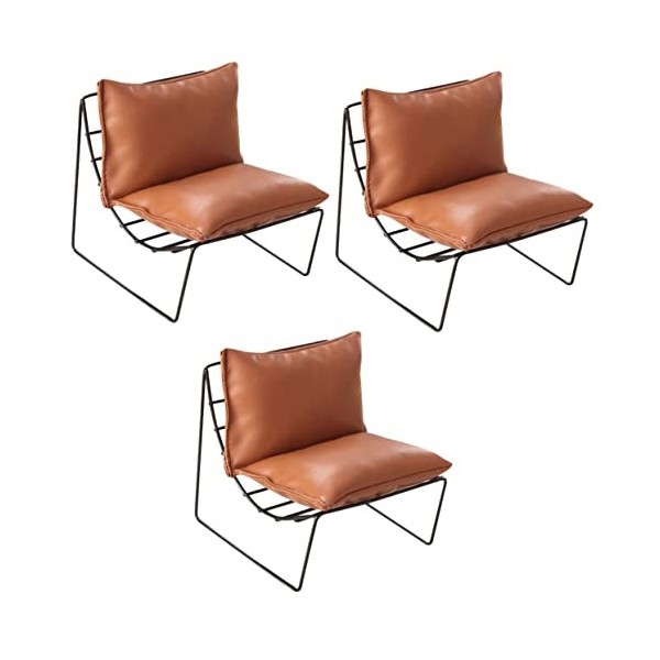 Kisangel 3 Pièces Chaise De Canapé en Fer Modèle De Mini Meuble Mini Maison De Poupée Accessoires pour Petites Maisons Jouets