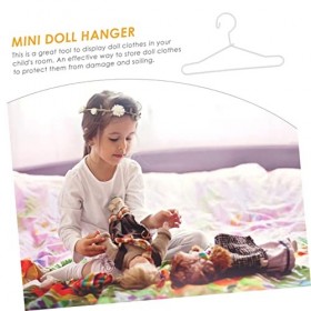 Toyvian 200 Pièces Mini Cintre Cintres Porte-Vêtements Mini Maison Accessoire Poupée Miniature en Métal