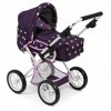 Bayer Chic 2000 - Poussette pour poupée Leni 2 en 1 avec Sac de Transport Amovible, étoiles, Violet