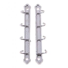 yunyu Meubles de Maison de poupées, cintres à vêtements Miniatures 1/12 cintres muraux en métal pour Accessoire de Maison de 