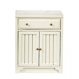Melody Jane Maison de Poupées Blanc Base Unité Bas Armoire JBM Miniature Meuble Cuisine SML