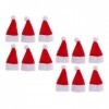 yunyu Meubles de Maison de poupée, 12 Pack 1/12 Accessoires de Maison de poupée - Chapeau de père Noël Miniature de Noël - po