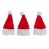 yunyu Meubles de Maison de poupée, 12 Pack 1/12 Accessoires de Maison de poupée - Chapeau de père Noël Miniature de Noël - po