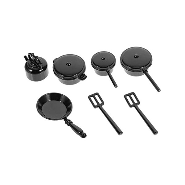 ifundom 5 Ensembles Mini Pot Maison De Poupée Cuisine Ustensiles De Cuisine Ustensiles De Cuisine Dix Pièces Ensemble Pot Déc