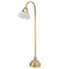 RiToEasysports Lampadaire miniature pour maison de poupée, lampe de sol en forme de fleur dorée à léchelle 1/12, meubles min