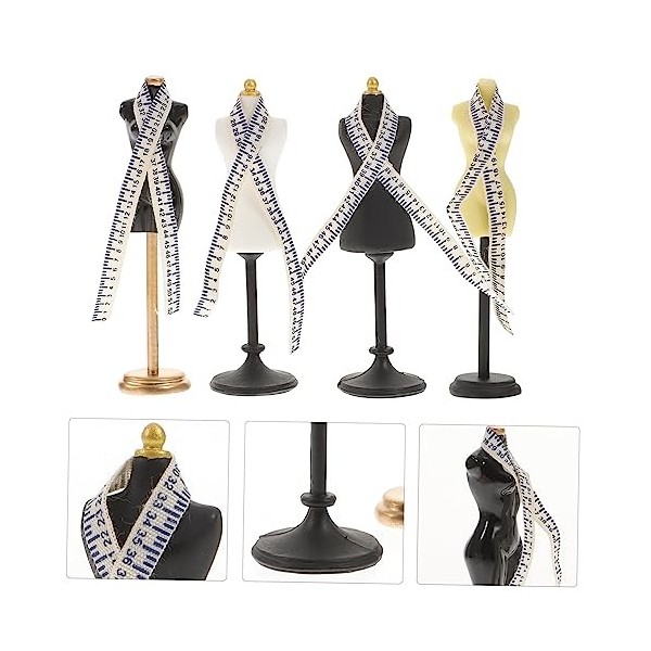 Toyvian 16 Ensembles Miniature Scène Mannequin Mini Poupée Modèle De Corps Humain Poupées Miniatures Mannequin Poupée Robe Ma