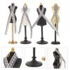 Toyvian 16 Ensembles Miniature Scène Mannequin Mini Poupée Modèle De Corps Humain Poupées Miniatures Mannequin Poupée Robe Ma