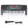 37 Touches Clavier électrique, Piano de Musique avec Microphone Instrument de Musique Jouet Clavier de Musique Portable Jouet