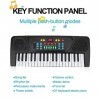 37 Touches Clavier électrique, Piano de Musique avec Microphone Instrument de Musique Jouet Clavier de Musique Portable Jouet