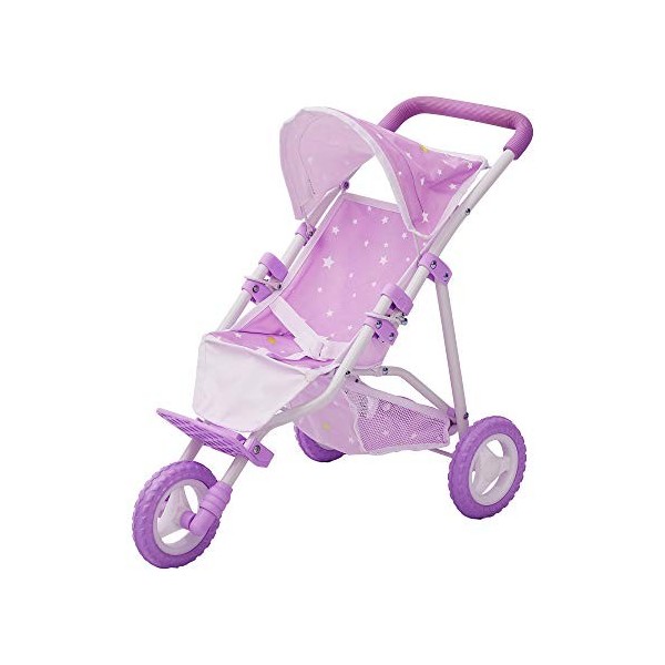 Poussette double pour poupée poupon de 40cm jeux dimitation jouet Olivias Little World OL-00004