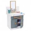 Little Tikes Mon premier lavabo avec 1 vrai robinet pour les jeux de rôle, 12 accessoires salle de main, jouet multi-couleur 