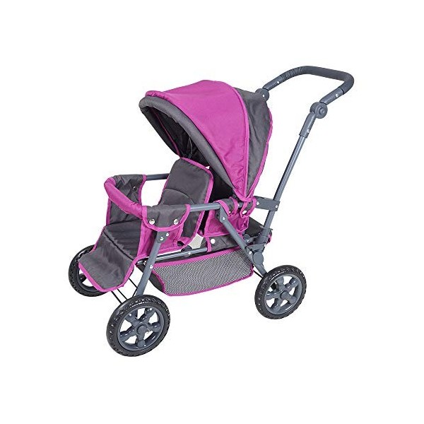 KNORRTOYS.COM- Poussette Double BigTwin, 16682, Violet Tec