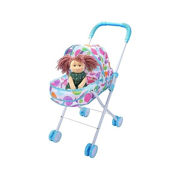 poupée pour bébés - Ensemble siège Voiture et Poussette Pliable pour poupée,Siège voitpoupée avec auvent réglable, Accessoire