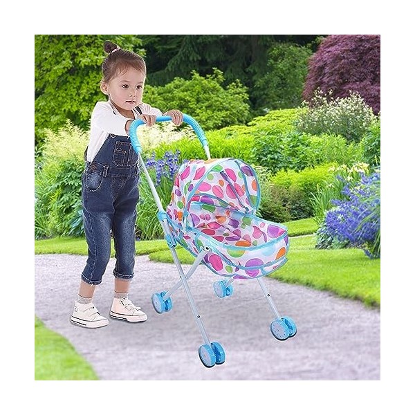 poupée pour bébés - Ensemble siège Voiture et Poussette Pliable pour poupée,Siège voitpoupée avec auvent réglable, Accessoire