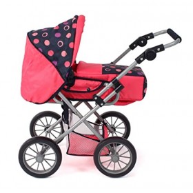 Bayer Chic 2000 Poussette pour poupée Leni, Poussette combinée 2 en 1 avec Sac de Transport Amovible, Corallo, 560-20