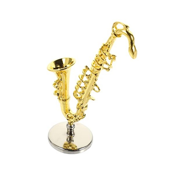 ibasenice 5 Pièces Accessoires pour Maison De Poupée Mini Musical Mini Saxophone Modèle Instrument De Musique Jouets Saxophon