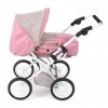 Bayer Chic 2000 Poussette de poupée Leni, Poussette combinée 2 en 1 avec Sac de Transport Amovible, Ours, Rose