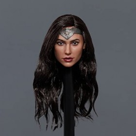 CNSMCWG Sculpture de tête de femme à léchelle 1/6, sculpture de beauté européenne et américaine, GC037, tête de poupée pour 