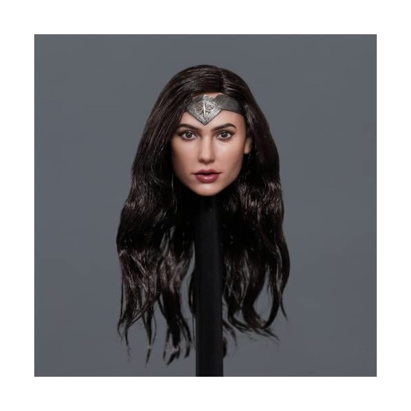 CNSMCWG Sculpture de tête de femme à léchelle 1/6, sculpture de beauté européenne et américaine, GC037, tête de poupée pour 