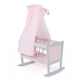 Bayer Chic 2000 - Berceau pour poupées, lit de poupée, Meubles de poupée, Accessoires de poupée, Puntos Gris