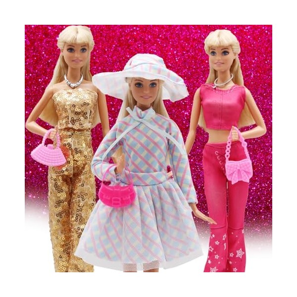 ZTWEDEN Lot de 36 vêtements et accessoires pour poupée garçon de 30,5 cm et poupée fille de 29,9 cm comprenant 6 ensembles de