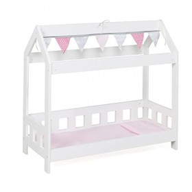 Bayer Chic 2000 507 95 Lit Cabin pour poupée 3 Ans à 8 Ans Étoiles Gris 56 x 25 x 54 cm