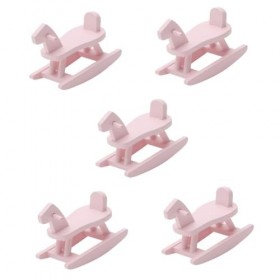 Totority 10 Pcs Accessoires pour Maison De Poupée Modèle De Cheval À Bascule Figurine De Cheval À Bascule Ornement De Mise en