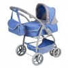 Poussette de Pupée - Chariot de Poupée, 2in1 Combi Pousette de Poupée, Pousette Landau pour Enfants - Bleu