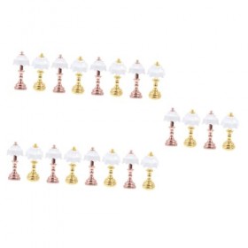 Toyvian 20 Pcs Maison De Poupée Lampe De Table Maison De Poupée Décor De Chambre DIY Lampe De Maison De Poupée Éclairage De M