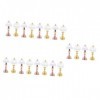 Toyvian 20 Pcs Maison De Poupée Lampe De Table Maison De Poupée Décor De Chambre DIY Lampe De Maison De Poupée Éclairage De M