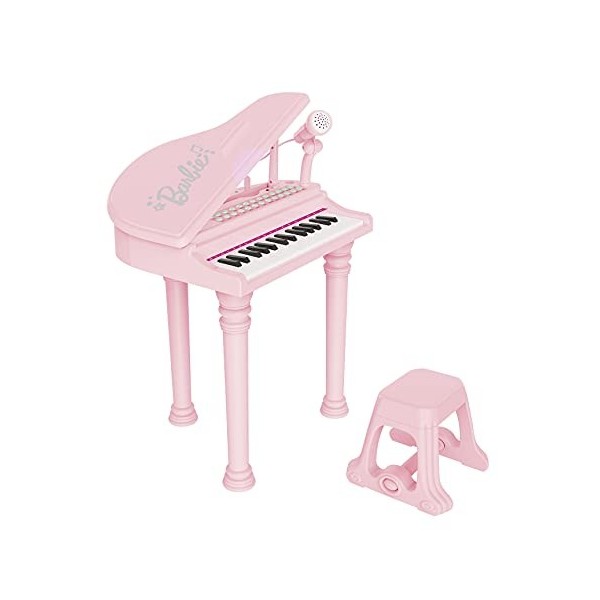 ODS 45005 Barbie, Piano à Queue avec Tabouret et de Nombreux Accessoires, Rose