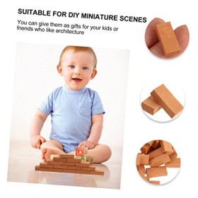 ERINGOGO 900 Pièces Mini Briques Briques Miniatures pour Modèles Mini Accessoires De Maison De Poupée Briques Minuscules Briq