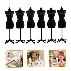 ibasenice 24 Pcs Support Support De Robe De Poupée Poupée Robe Présentoir Choses pour Adolescentes Poupée Présentoir Robe Vêt