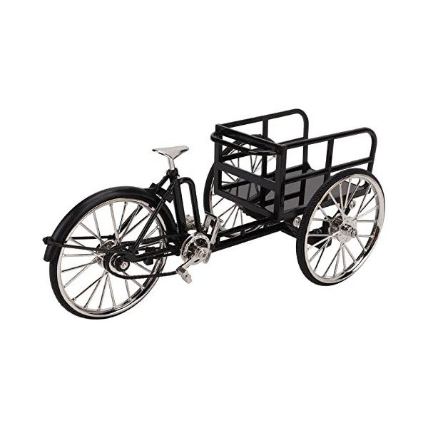 Pssopp Tricycle Miniature Mini Vélo Modèle Alliage Tricycle Modèle Ornement Tricycle Ornement pour Table de Chevet