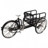 Pssopp Tricycle Miniature Mini Vélo Modèle Alliage Tricycle Modèle Ornement Tricycle Ornement pour Table de Chevet