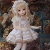 1/6 Poupées BJD Ball Jointed Dolls Vêtements Accessoires, Mode Dentelle Princesse Robes + Cheveux Accessoires + Chaussettes p