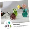 Abaodam 40 Pièces Modèle De Vase en Dentelle Pot Miniature Pot Mini Vase Modèle Décor Ornements Miniatures Vase À Fleurs Mini