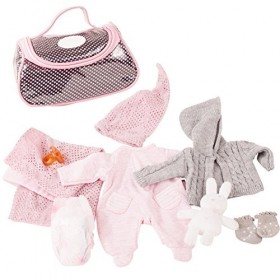 Götz 3402832 Grand Set Cosy Rabbit, T. S - Set de 10&nbsp;vêtements et Accessoires pour poupons de 30-33&nbsp;cm