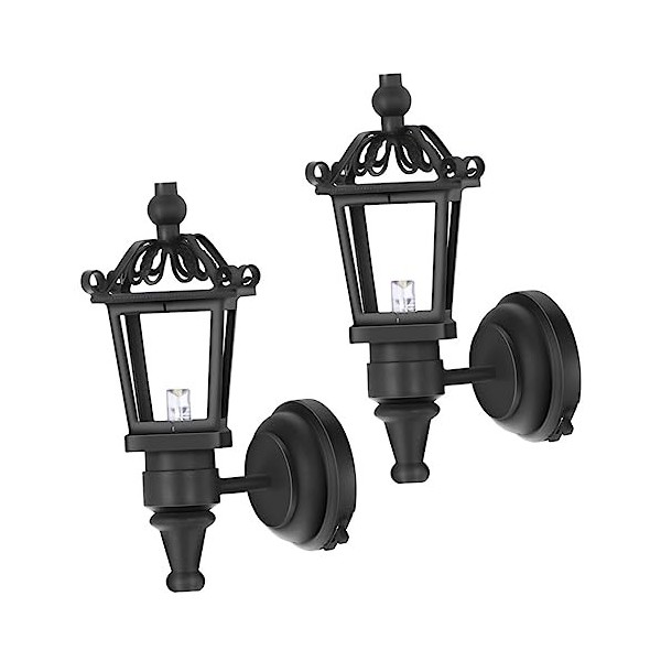 ibasenice 2 Pièces Applique Accessoires De Maison De Poupée Miniature Lampes Miniatures pour Lumière LED Modèle De Meuble Lum