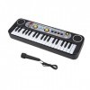 Drfeify 37 clés Piano Clavier électrique numérique avec Microphone Instruments de Musique Jouet pour Enfants