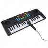 Piano à clavier électronique, piano de musique multifonctionnel portable à 37 touches avec microphone jouet, 8 sons, 8 rythme