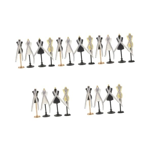 ibasenice 20 Ensembles Miniature Scène Mannequin Poupée Mannequin Corps Manucure Mannequins Corps Femme Poupée Robe Mannequin