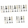 ibasenice 20 Ensembles Miniature Scène Mannequin Poupée Mannequin Corps Manucure Mannequins Corps Femme Poupée Robe Mannequin