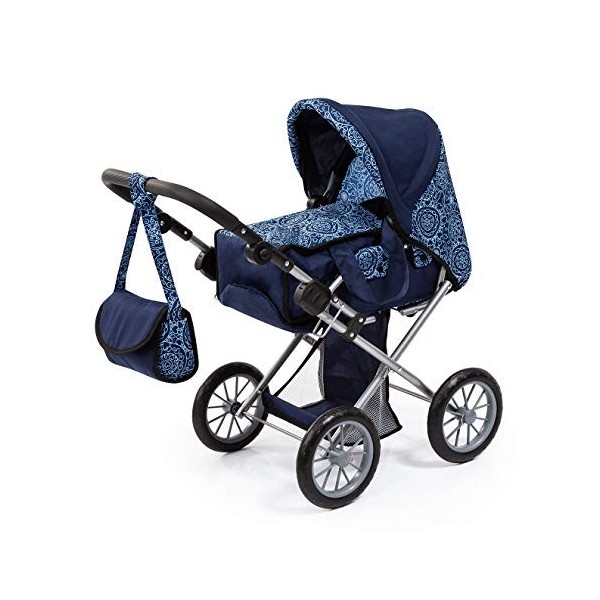 Bayer Design 13603AA Poussette pour Poupée, Combi City Star 3 en 1, Landau Combi, avec Couffin Amovible Et Sac à Bandoulière,