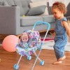 poupée pour bébés - Ensemble siège Voiture et Poussette Pliable pour poupée - Siège Voitpoupée avec auvent réglable, Accessoi