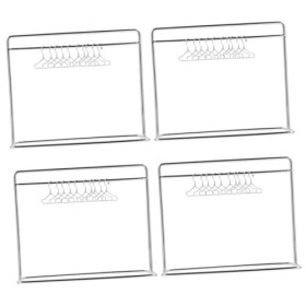 Vaguelly 4 Ensembles Mini Cintre Bébé Vêtements Cintres Bébé Rack pour Vêtements Bébé Vêtements Rack Poupée Vêtements Cintres