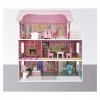 Toys Maison de poupée pour Filles et garçons 62x27x70cm - Rose- Maison de poupée pour Enfant avec Accessoires