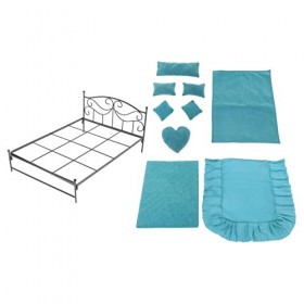 Harilla Rétro 1/6 Lit Maison Meubles pour Scène Accessoires Scène Décoration Miniature 12 "action Figure Accessoire